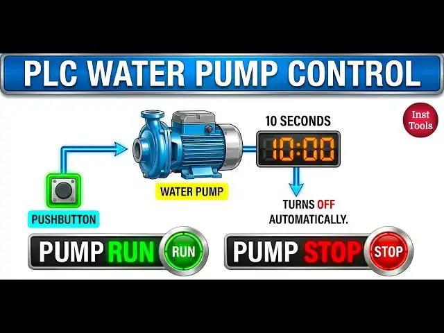 Video thumbnail for Simple PLC Project: Automatic Water Pump System