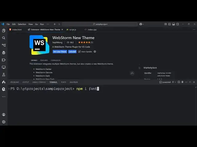 Video thumbnail for Visual Studio Code Tutorial to Change Terminal Font Family , Size & Appearence Using JSON File