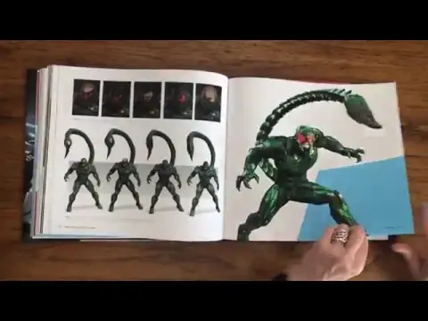 Video thumbnail for Marvel's Spider-Man: The Art of the Game book flip through