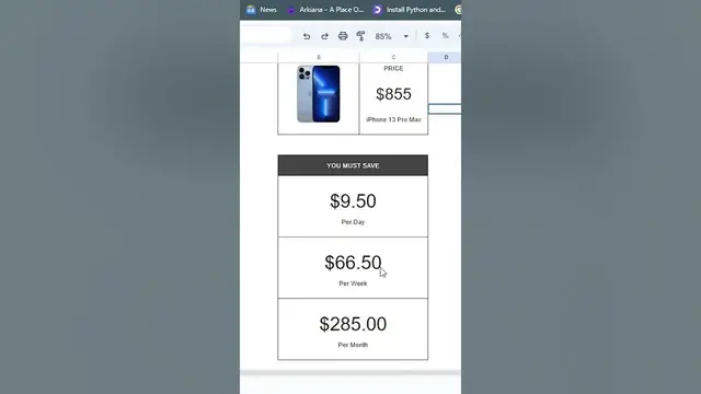 'Video thumbnail for iPhone Saving Planner'