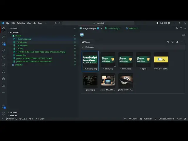 Video thumbnail for This Ultimate Image Manager & Editor in VS Code allows to Compress, Convert & Crop Images with Ease