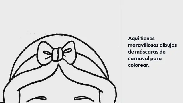 Video thumbnail for Mascaras de carnaval para colorear