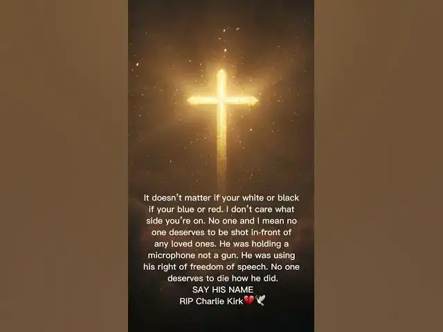 'Video thumbnail for A tribute for Charlie Kirk'