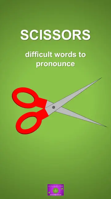 Video thumbnail for Scissors - Difficult words to pronounce