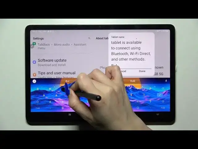 'Video thumbnail for Samsung Galaxy Tab S8 - How To Change Device Name'