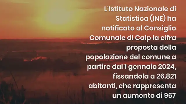 Video thumbnail for Calp aggiunge alla sua popolazione quasi mille abitanti in più in un anno: