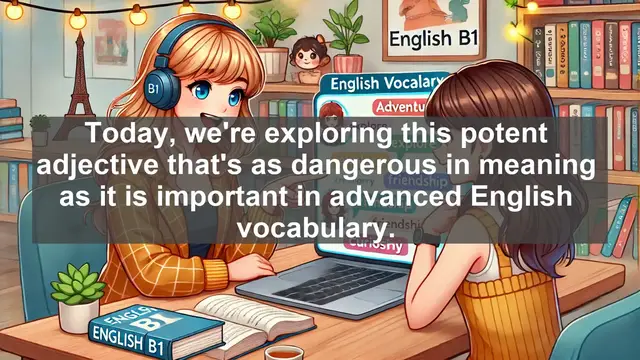 Video thumbnail for 2500 Must Know CEFR B1 Vocabulary - Poisonous: Exploring a Potent Adjective in Advanced English