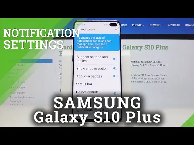 Video thumbnail for How to Enter Notification Settings in Samsung Galaxy S10 Plus - Personalize App Alert