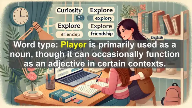 Video thumbnail for 2500 Must Know CEFR B1 Vocabulary - Understanding the Word 'Player': From Games to Life