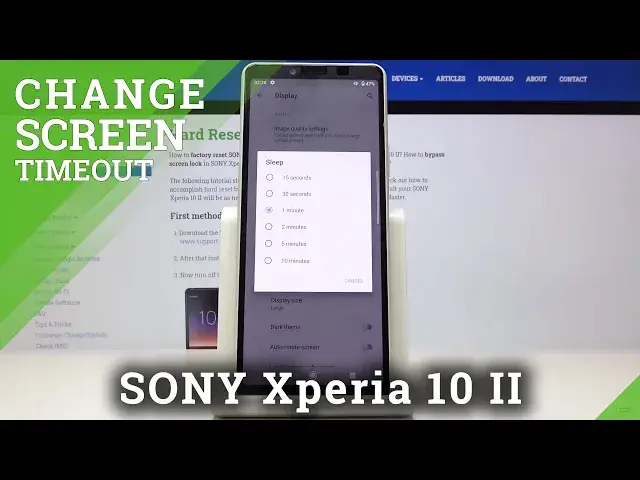 Video thumbnail for Sony Xperia 10 II Change Screen Timeout