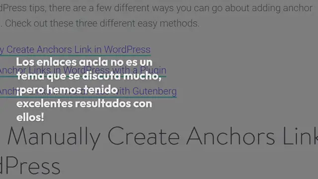 Video thumbnail for Cómo Crear Enlaces Ancla en WordPress (4 Métodos Sencillos)