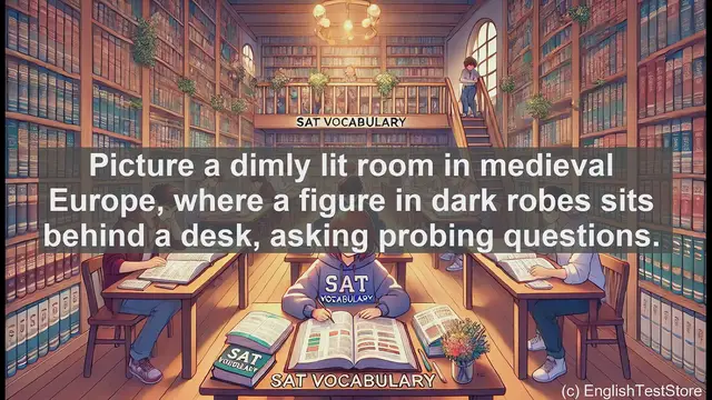 Video thumbnail for 5000 Must Know SAT Vocabulary - Inquisitor: The Word That Defined Medieval Investigations