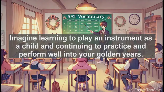 Video thumbnail for 5000 Must Know SAT Vocabulary - Understanding 'Lifelong': A Word for Enduring Commitments