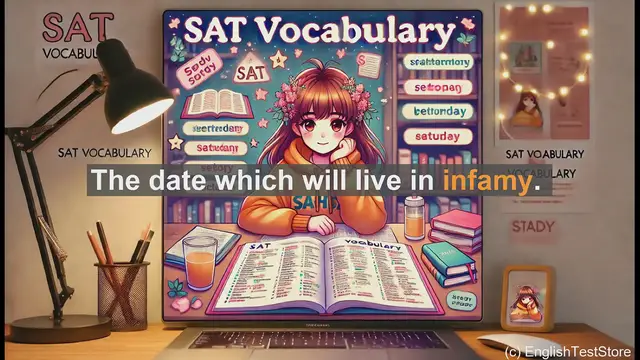 Video thumbnail for 5000 Must Know SAT Vocabulary - Infamy: Mastering a Powerful SAT Vocabulary Word