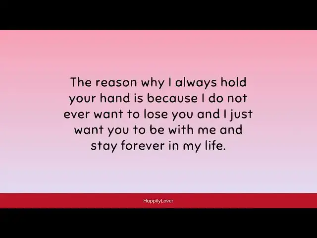 Video thumbnail for Holding Hands Quotes: Cute, Romantic & Meaningful 🤝💕 Embrace the Love & Connection 💕🤝