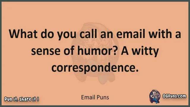 Video thumbnail for Email - Jokes, Puns, Wordplays, and Laughter