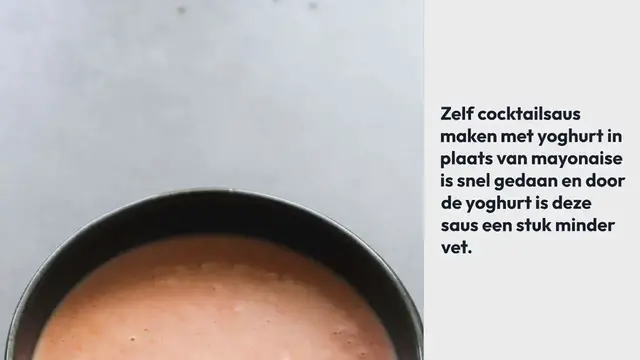 Video thumbnail for Zelf cocktailsaus maken met yoghurt