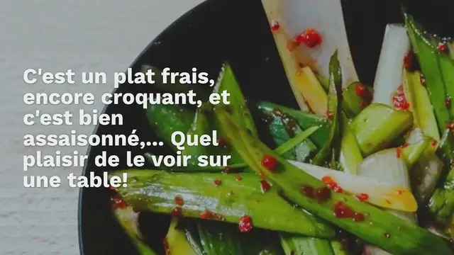 Video thumbnail for Oignon nouveau mariné / Pajeoli / 파절이