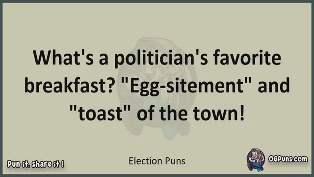 Video thumbnail for Election - Jokes, Puns, Wordplays, and Laughter