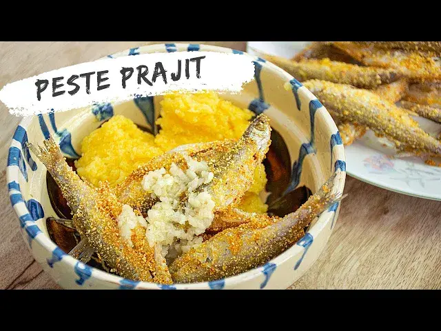 Video thumbnail for Pește prăjit în mălai - rețeta tradițională, cu mujdei și mămăliguță | Bucate Aromate