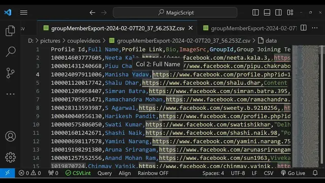 Video thumbnail for Javascript Facebook API Example to Extract Unlimited FB Group Members Info & Save it inside CSV File
