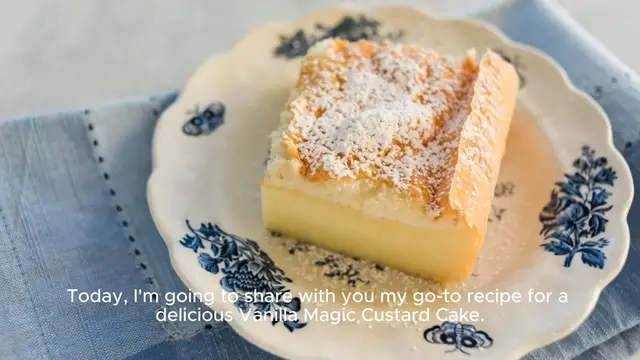 Video thumbnail for Vanilla Magic Custard Cake