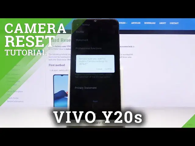 'Video thumbnail for How to Reset Camera Settings on VIVO Y20s – Restore Camera Settings'