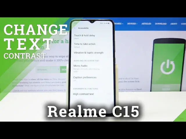 'Video thumbnail for How to Enter Text Settings in Realme C15 – Activate High Contrast Text'