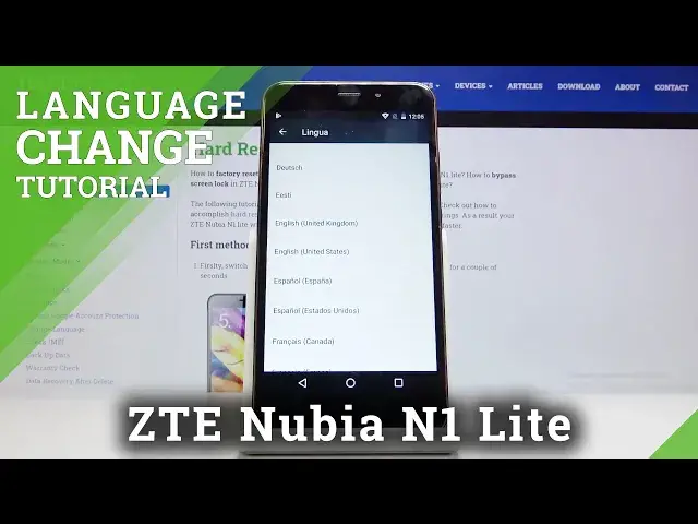 'Video thumbnail for How to Change Language in ZTE Nubia N1 Lite – Find Language List'