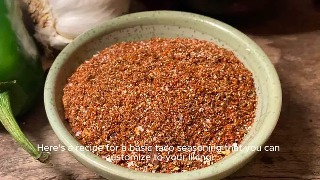 Video thumbnail for Taco seasoning recipe