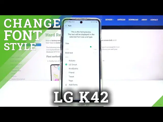 'Video thumbnail for Font Style Changings and Display Settings Managing - LG K42'