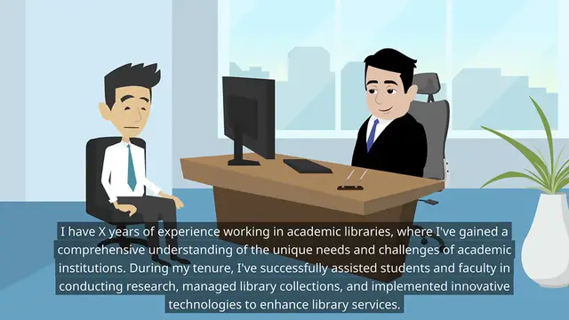 Video thumbnail for Academic Librarian Interview Questions And Answers