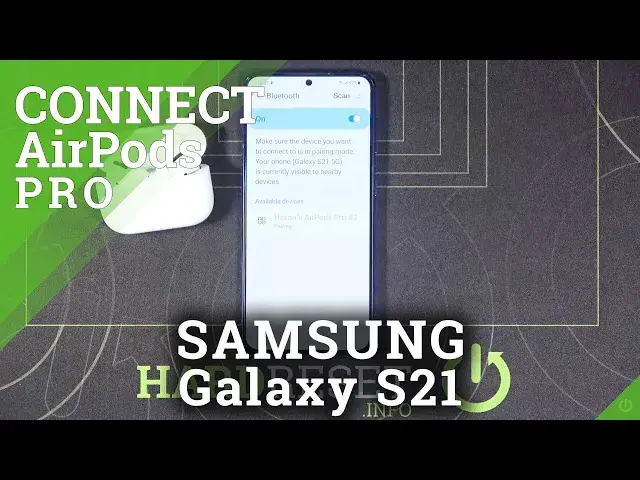 'Video thumbnail for How to Connect AirPods Pro to Samsung Galaxy S21'