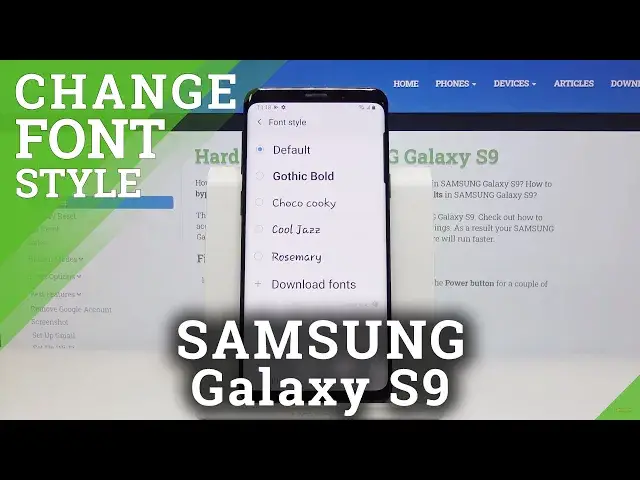 'Video thumbnail for How to Choose Font Style on Samsung Galaxy S9 – Text Settings'
