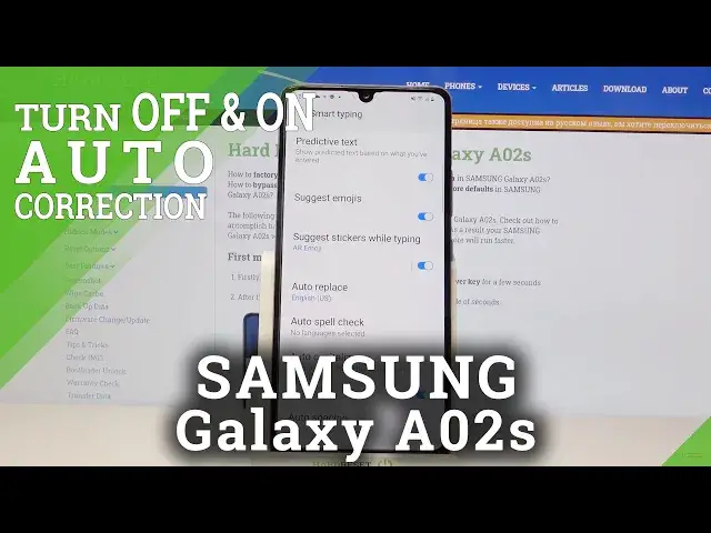 'Video thumbnail for How to Open Auto Correction Settings in Samsung Galaxy A02s – Disable/Enable Auto Correction'