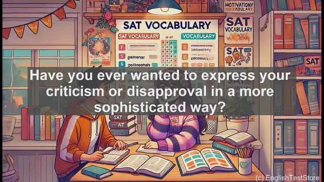 Video thumbnail for 5000 Must Know SAT Vocabulary - Animadvert: Elevate Your Criticism with This SAT Vocabulary Word