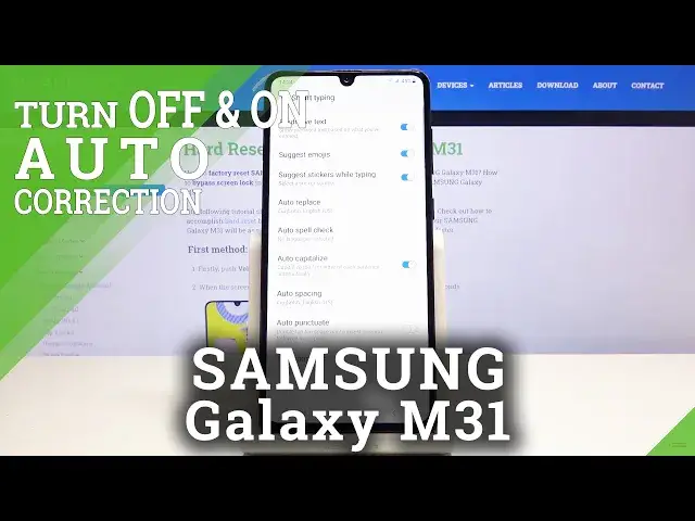'Video thumbnail for How to Enable Auto Spell Check in SAMSUNG Galaxy M31 – Autocorrection'