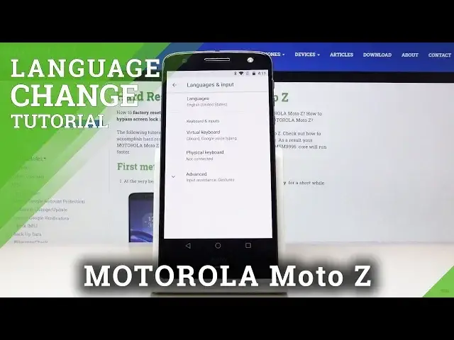 'Video thumbnail for How to Change Language on Motorola Moto Z – Update Time-Zone Settings'