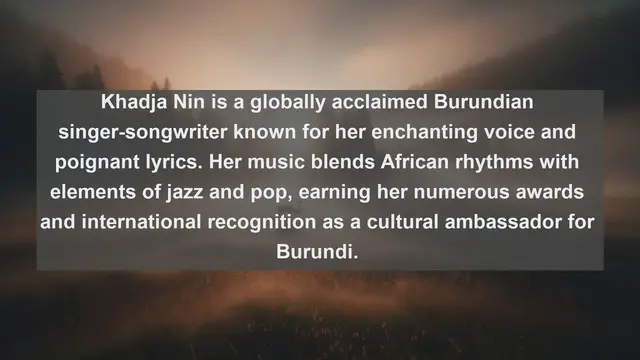 Video thumbnail for Melodies of Burundi: Top 10 Renowned Singers Embodying Cultural Richness