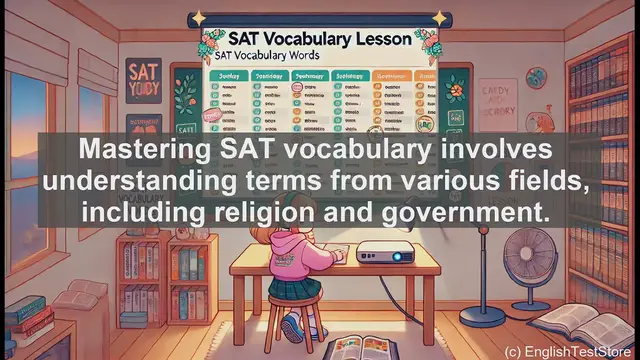 Video thumbnail for 5000 Must Know SAT Vocabulary - SAT Vocabulary: Understanding 'Prelacy' in Religious Context