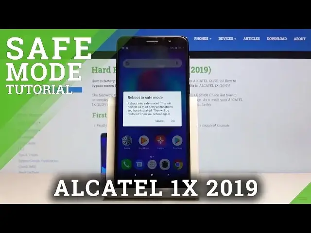 'Video thumbnail for How to Enter Safe Mode in ALCATEL 1X 2019 – Disable Third-party Apps'