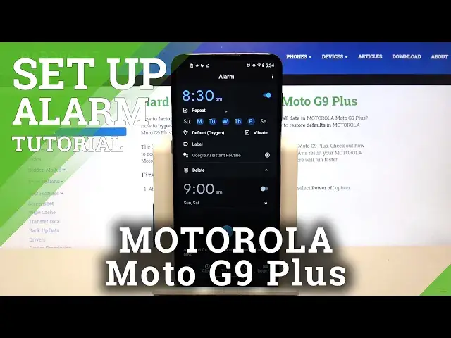 'Video thumbnail for Alarm Clock on MOTOROLA Moto G9 Plus – Alarm Clock Setting Up'