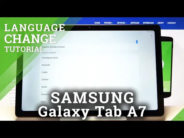 Video thumbnail for How to Change Language on SAMSUNG Galaxy TAB A7 2020 - Language List
