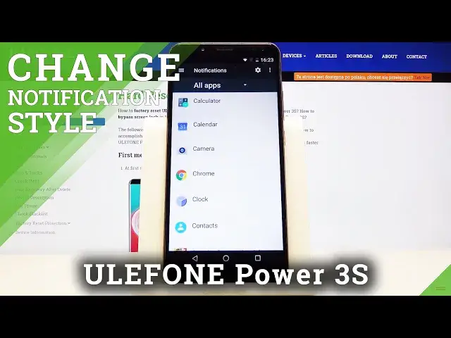 'Video thumbnail for How to Enter Notification Settings in Ulefone Power 3S – Turn On / Off Notifications from an App'
