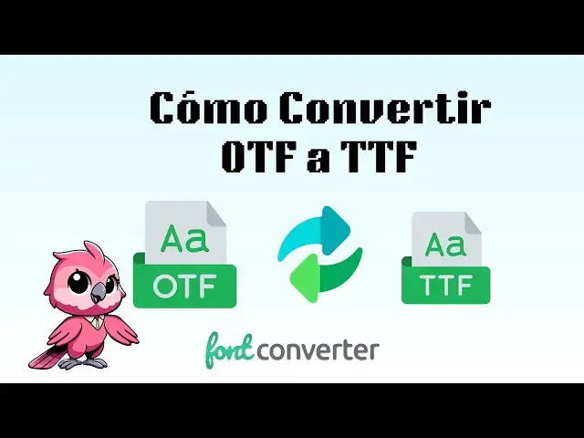 Video thumbnail for Cómo convertir OTF a TTF (Guía Sencilla)