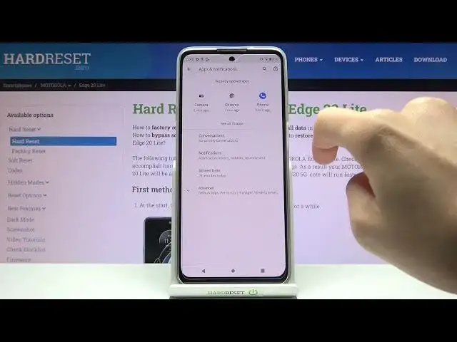 'Video thumbnail for How to Reset App Preferences in MOTOROLA Edge 20 Lite – Restore Default App Preferences'