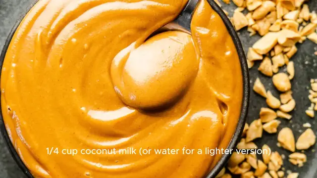 Video thumbnail for Peanut sauce recipe