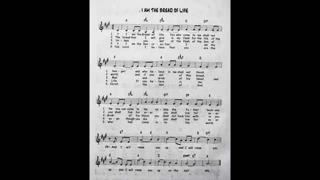 Video thumbnail for I Am The Bread Of Life - Catholic Mass Song Sheet Music