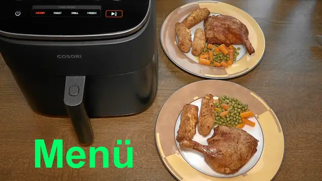 'Video thumbnail for Feiertagsmenü Entenkeulen, Kroketten, Mischgemüse'