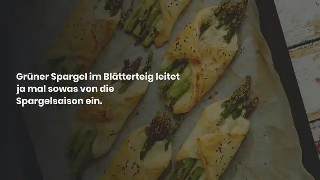Video thumbnail for Spargel im Blätterteig